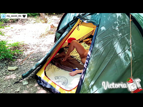 ❤️ Filmed on camera Passionate jerk off Stranger in a tent ️❌ Anal video at us ❤